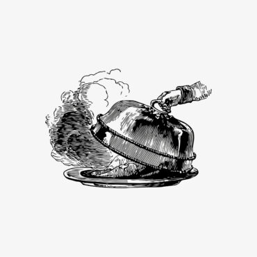 Cloche over a dish